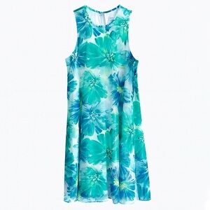 Calvin Klein Colourful Floral Sleeveless Dress Size 2
